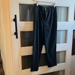 Zara ladies Black Dress Pants - Tailored Pleat Front medium-sized